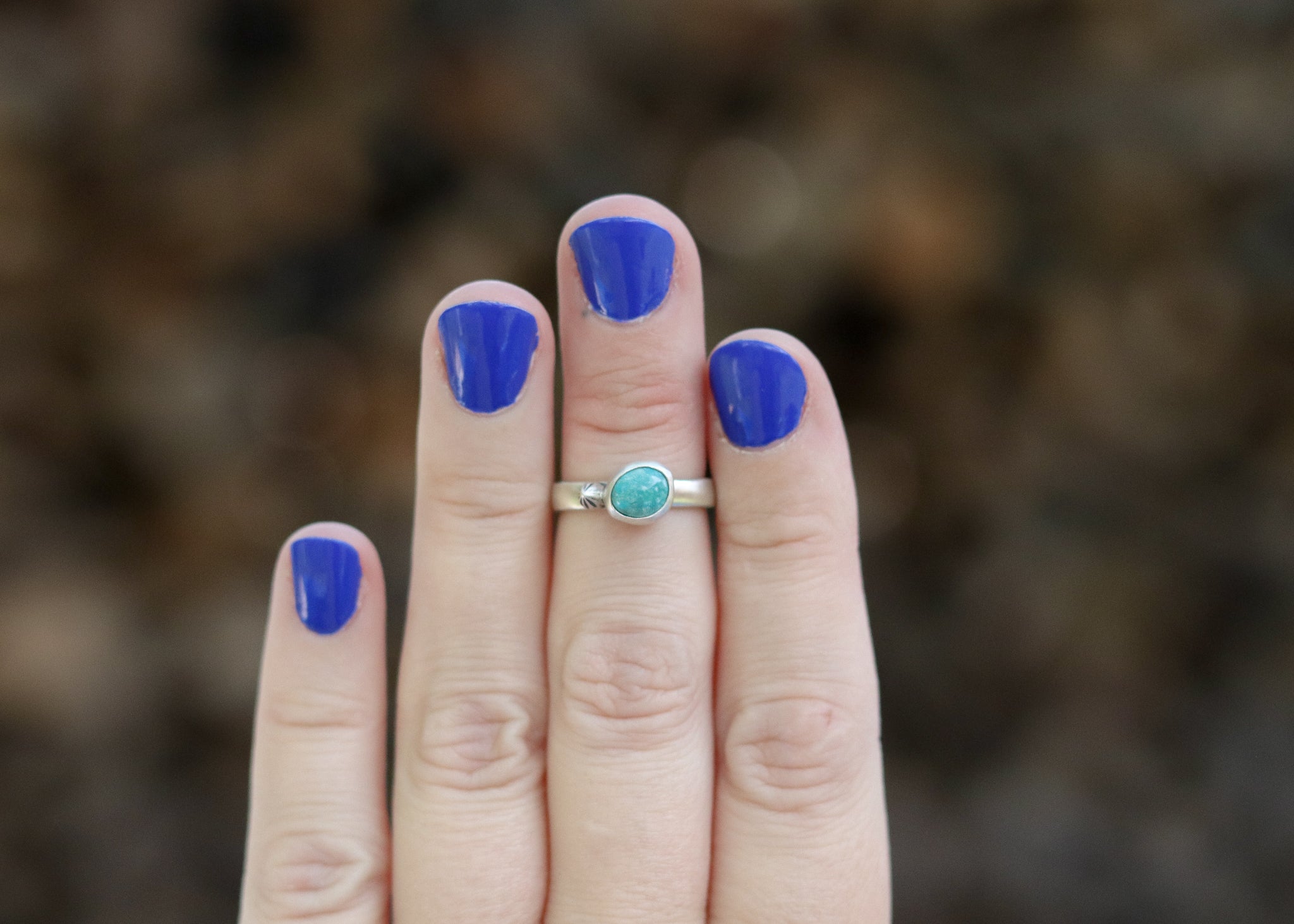 Starburst Ring - Nevada Turquoise - Size 5