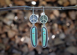 Peace Earrings - Kingman Turquoise