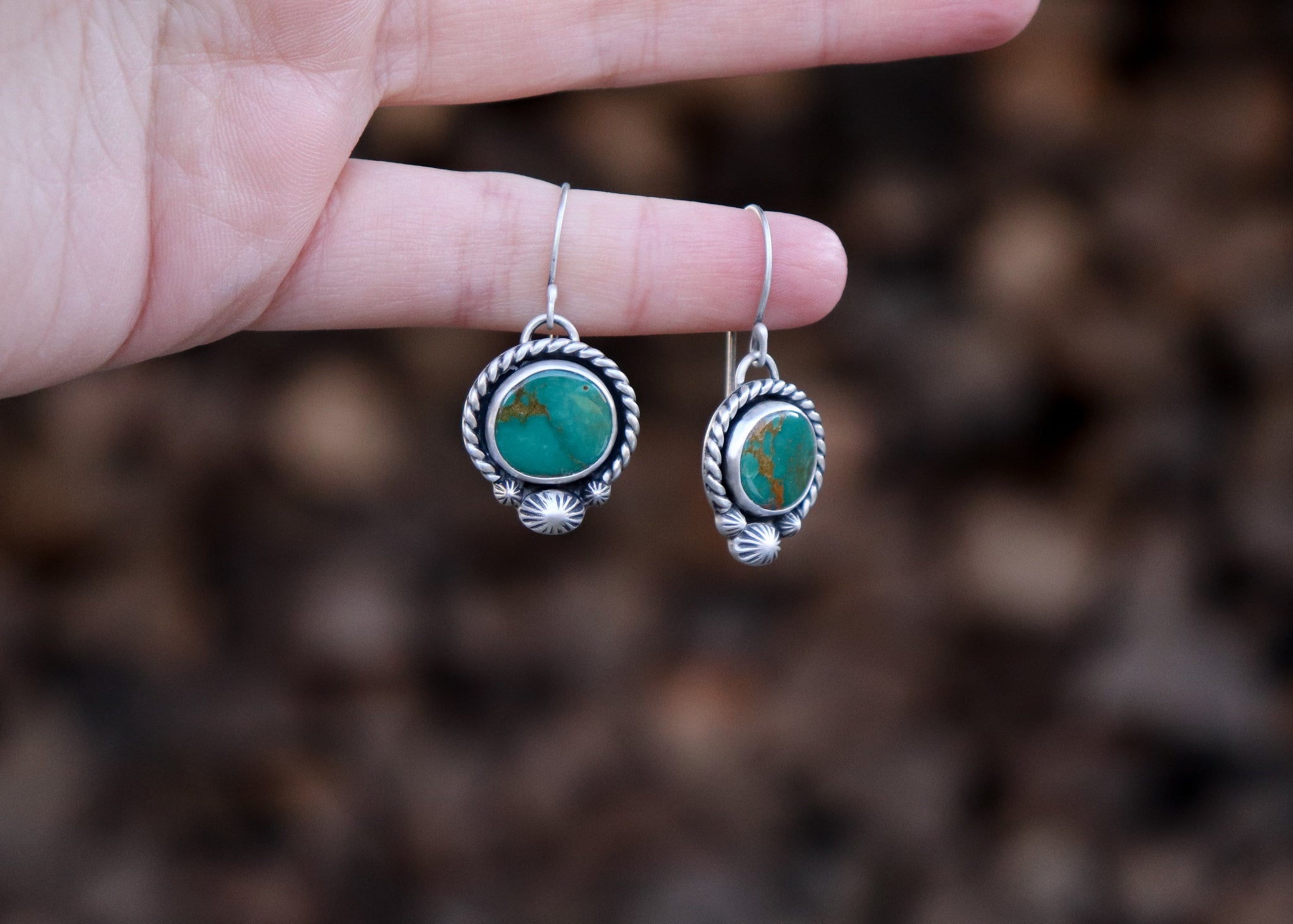 Cosmic Earrings - Baja Turquoise