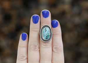 Echo Ring - Blue Moon Turquoise - Size 7