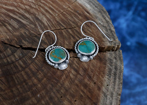 Cosmic Earrings - Baja Turquoise