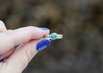 Starburst Ring - White Water Turquoise - Size 7