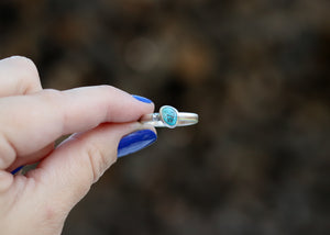 Starburst Ring - Nevada Turquoise - Size 10