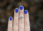 Starburst Ring - Nugget Turquoise - Size 8