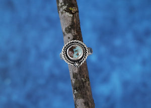 Orb Ring - Nevada Turquoise - Size 10