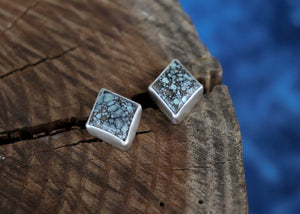 Diamond Studs - Starfox Variscite