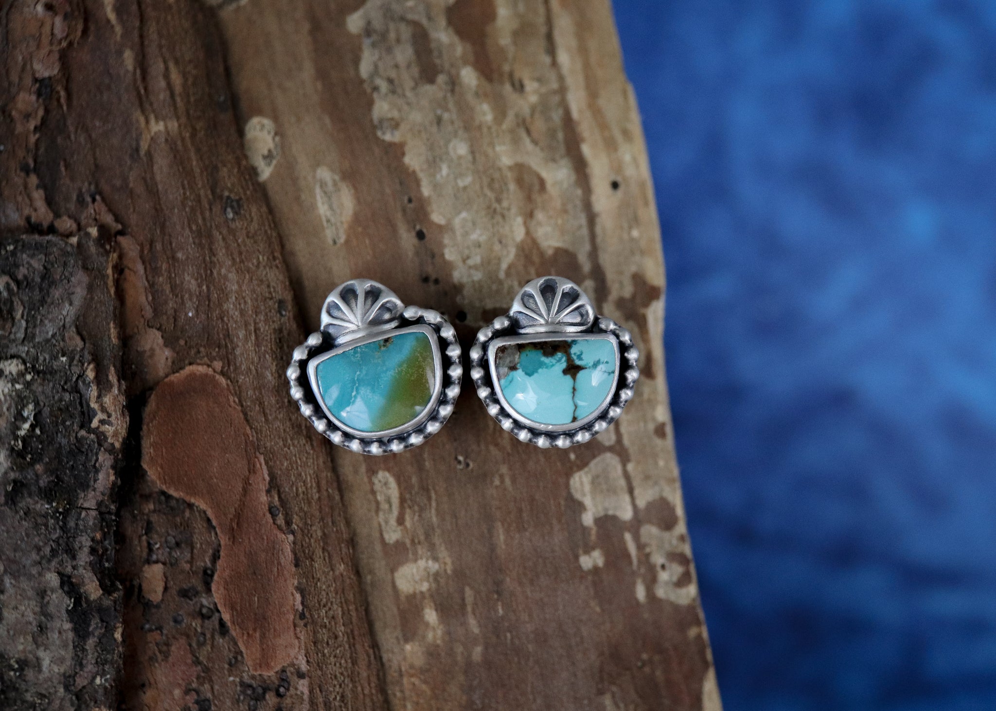 Floret Studs - Hubei Turquoise