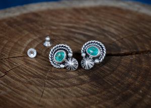 Mojave Studs - Emerald Valley Turquoise