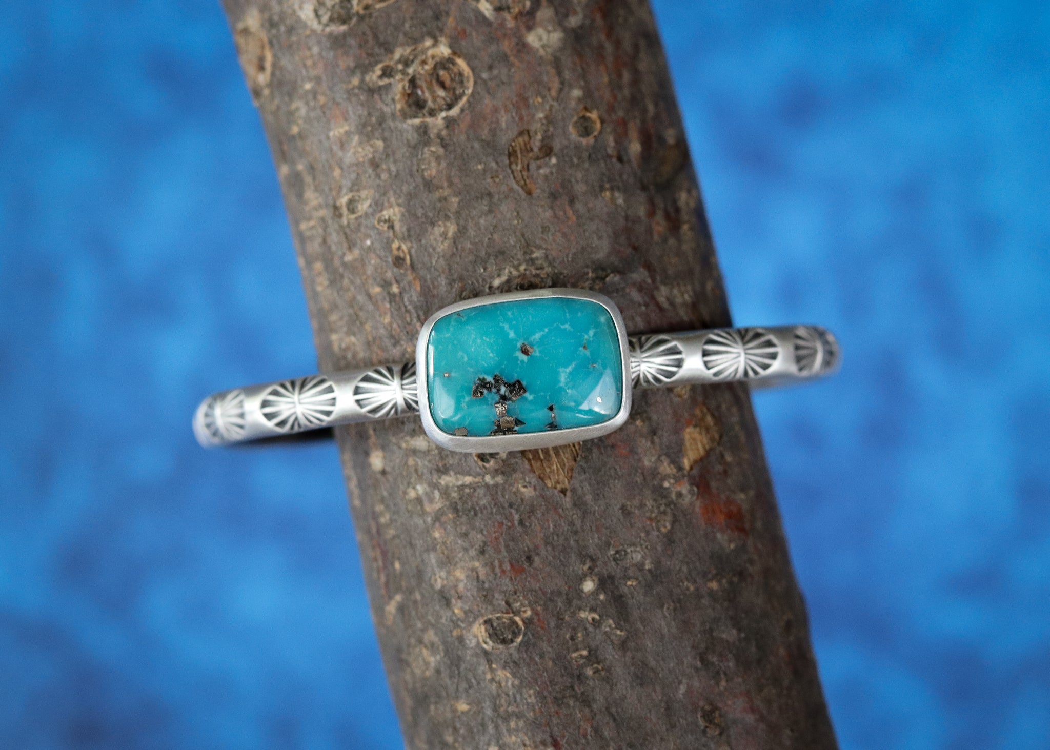 Flora Cuff - Kingman Turquoise