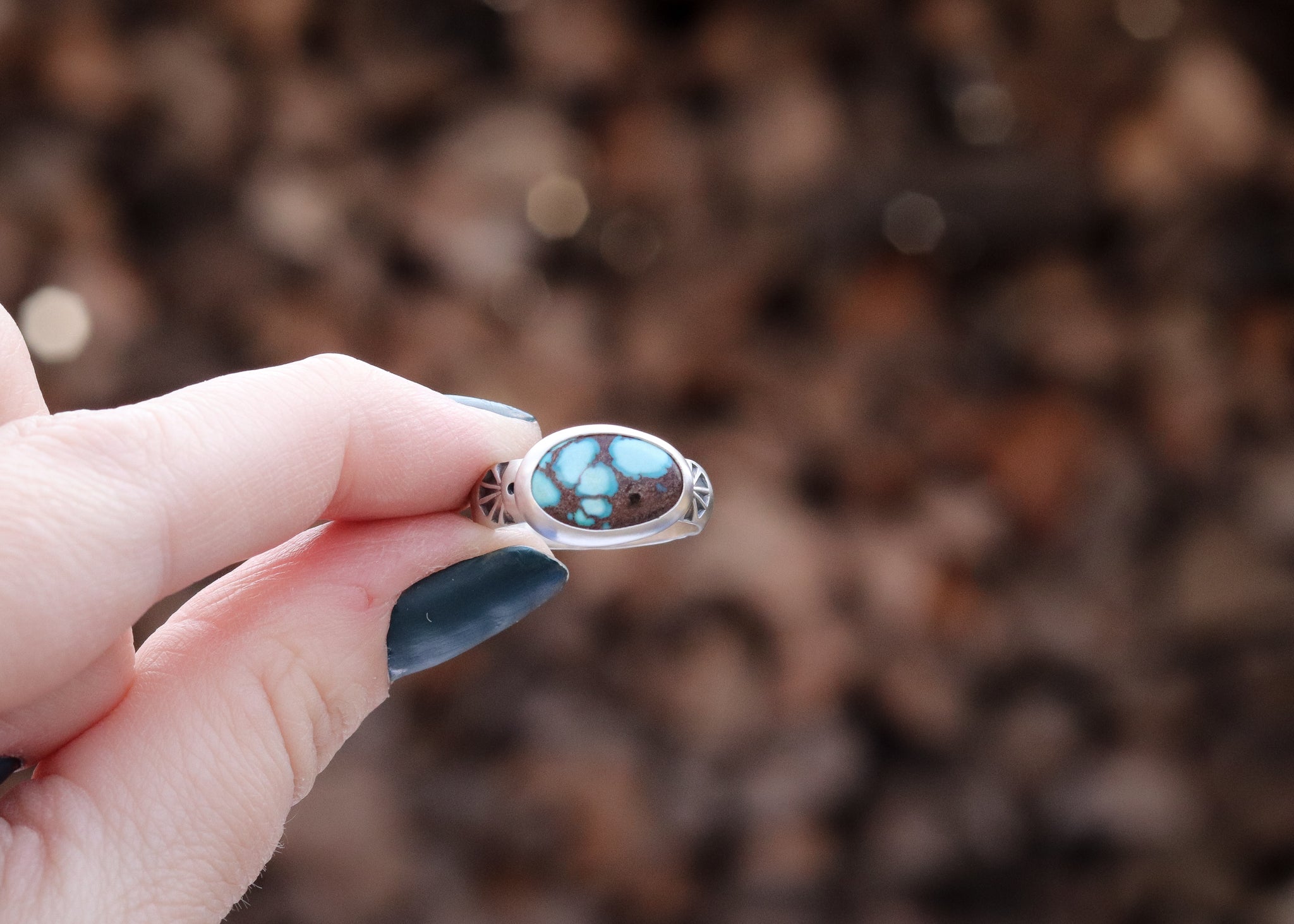 Bloom Ring - Egyptian Turquoise - Size 7.75