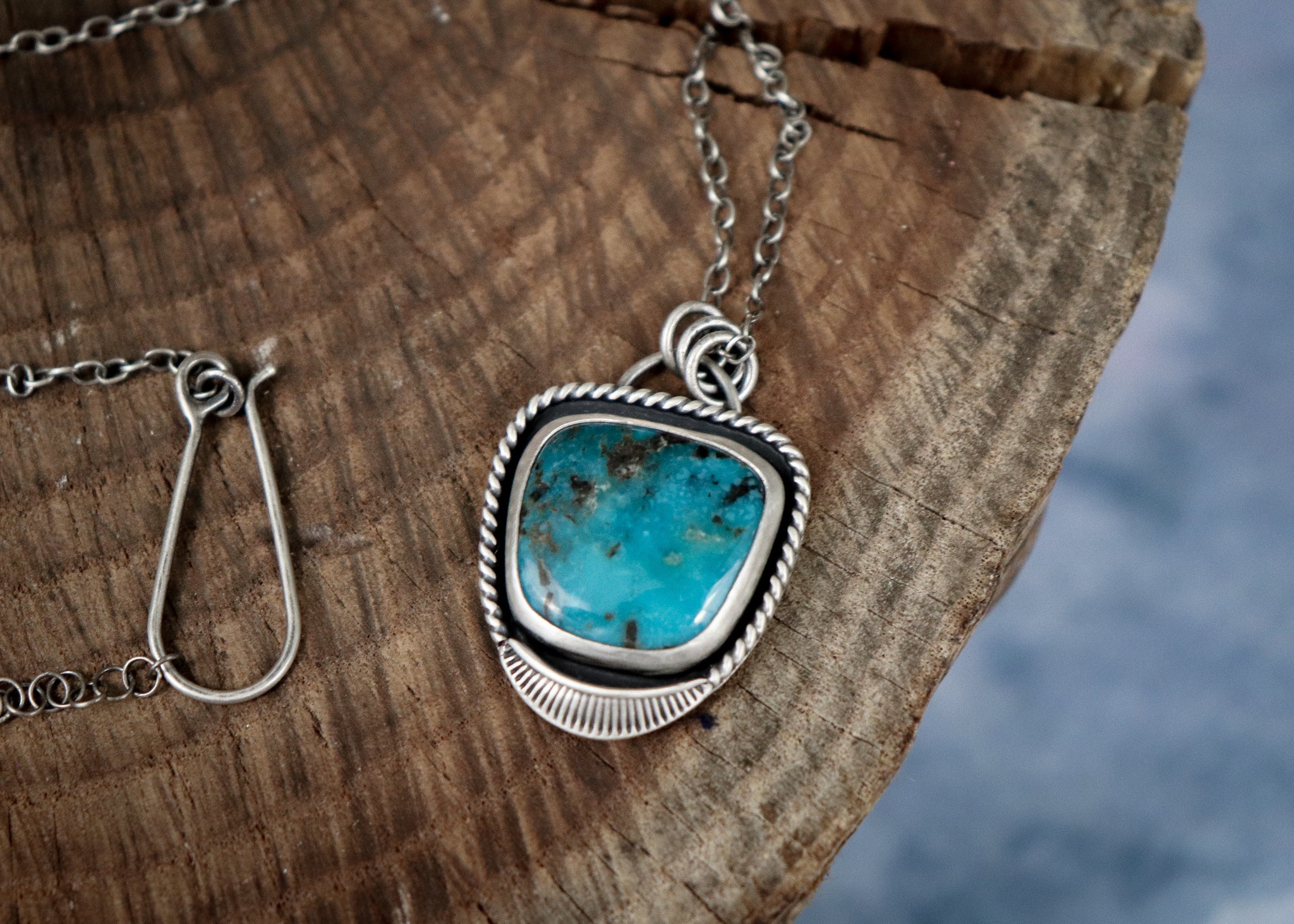 Nevada Turquoise Sun Ray Necklace