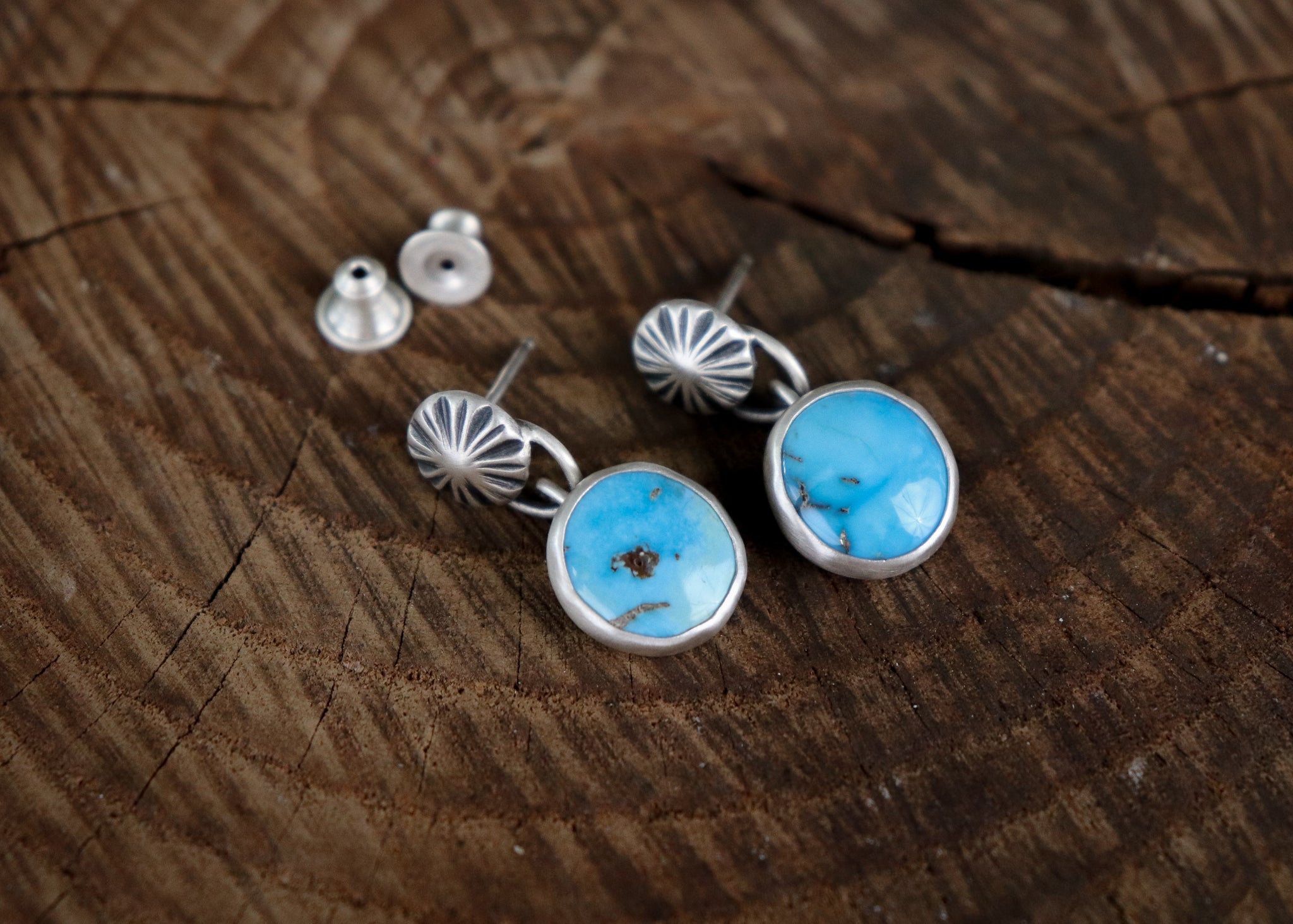 Starburst Earrings - Sonoran Rose Turquoise