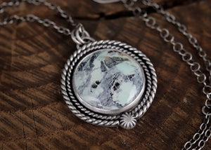 Orb Necklace - Tortoise Variscite