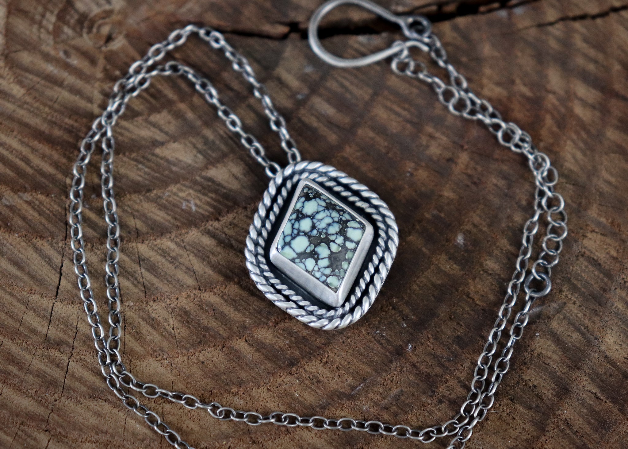 Starfox Variscite Diamond Necklace