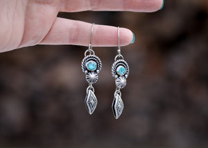 Mojave Earrings - Nugget Turquoise