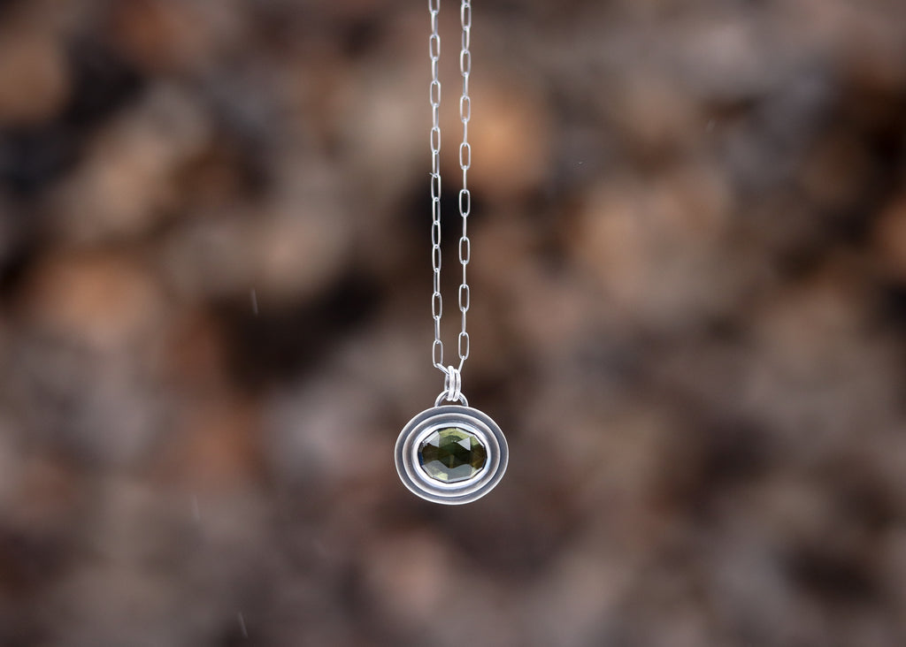 Ripple Necklace - Moldavite