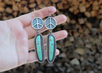 Peace Earrings - Kingman Turquoise
