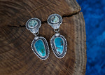 Blue Diamond Turquoise + Prince Variscite Earrings