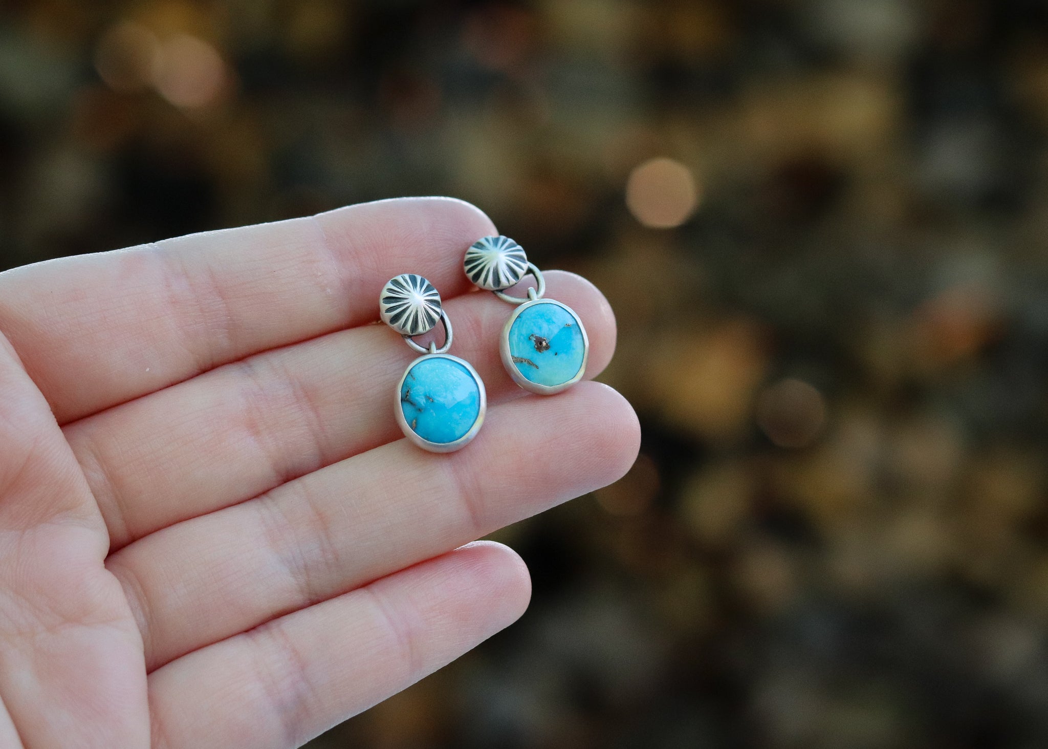 Starburst Earrings - Sonoran Rose Turquoise