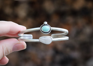 Turquoise + Shell Cuff